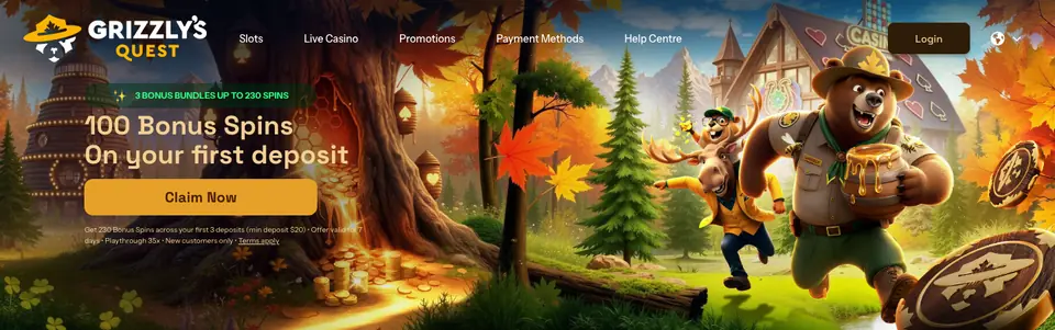 Grizzly's Quest homepage